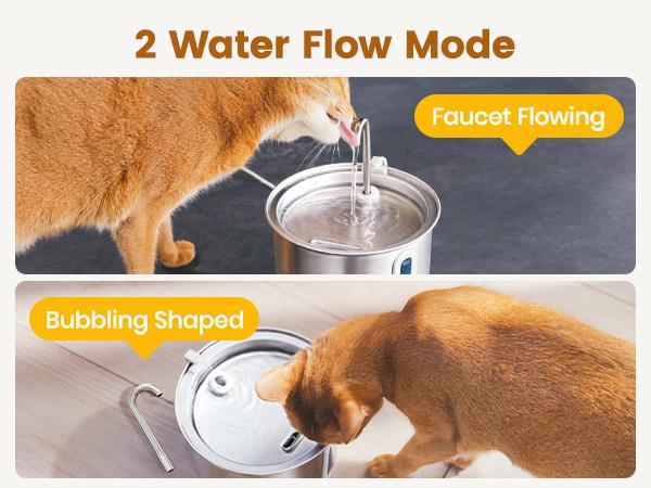 Elevate Your Cat's Hydration with the Oneisall 2L Stainless Steel Water Fountain - Includes 3 Replacement Filters and LED Visual Water Level