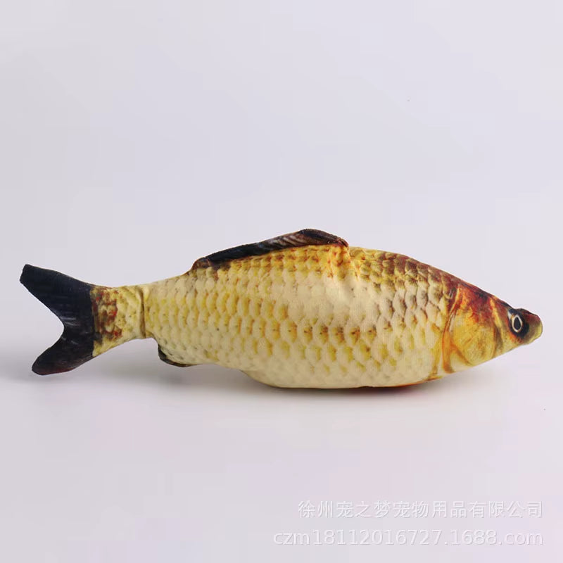 New Simulation Fish Cat Toys Soft Plush Catnip Toy Interactive Cat Toys Gifts Funny 3D Fish Shape Doll Pet Supplies