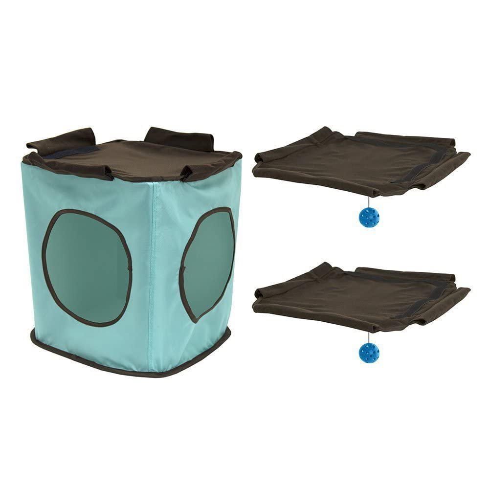 Kitty City Claw Indoor Mega Kit Cat Furniture, Corrugate Cat Scratcher, Cat Bed