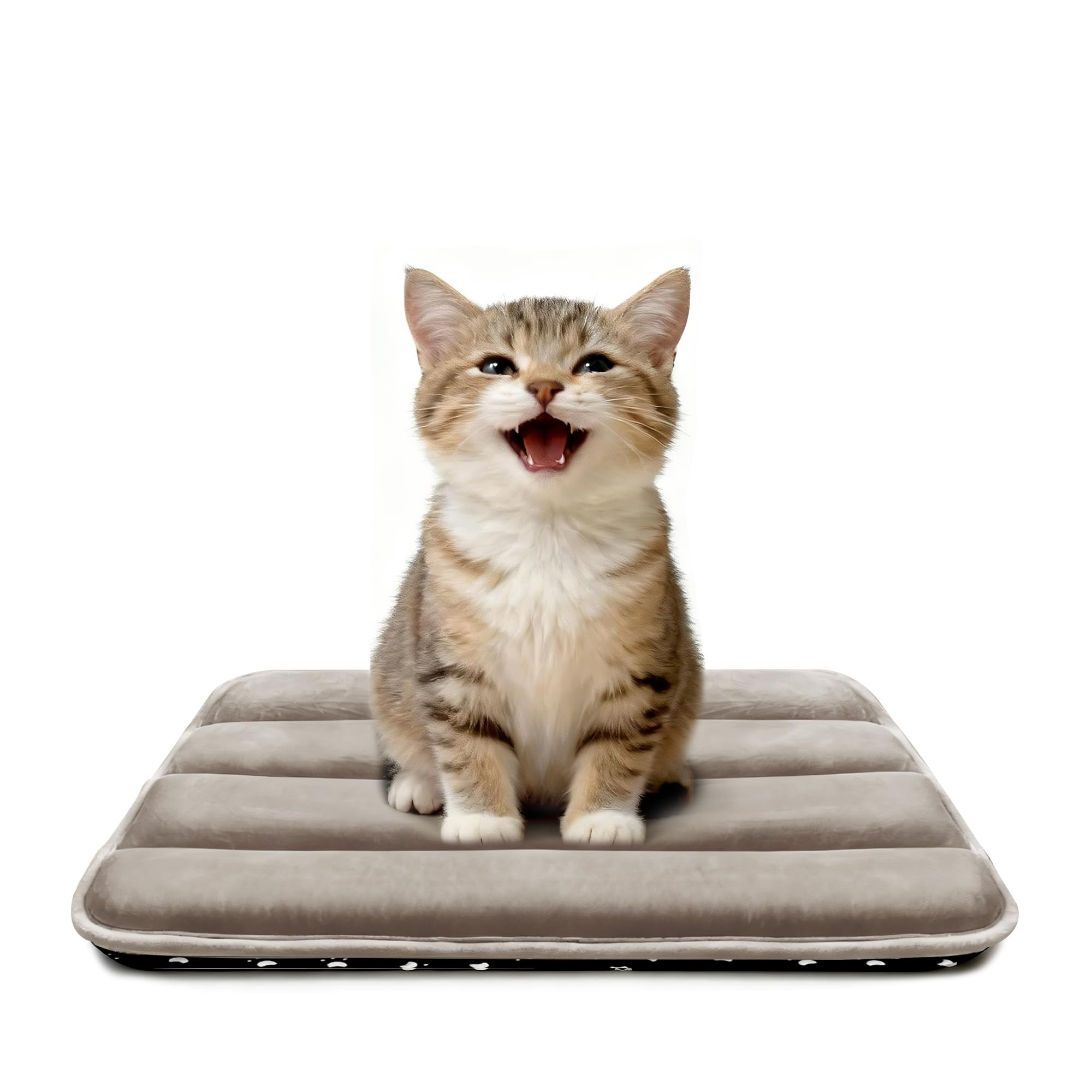 Dog Bed Mat for Crate, Soft Kennel Pad, Durable Comfort Mat for Dogs and Cats, Home and Crate Use (Gray, 18"*14"*1.5")