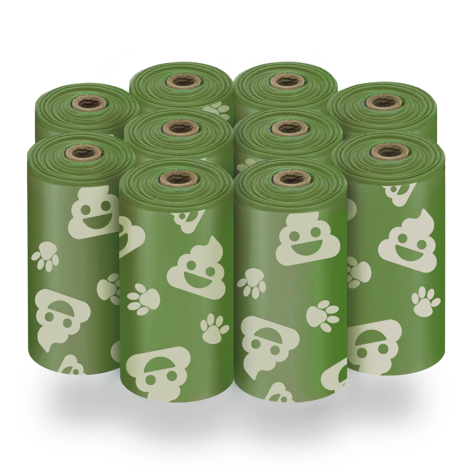 Best Pet Supplies Dog Poop Bags for Waste Refuse Cleanup, Doggy Roll Replacements for Outdoor Puppy Walking and Travel, Leak Proof and Tear Resistant, Thick Plastic - Assorted, 150 Bags