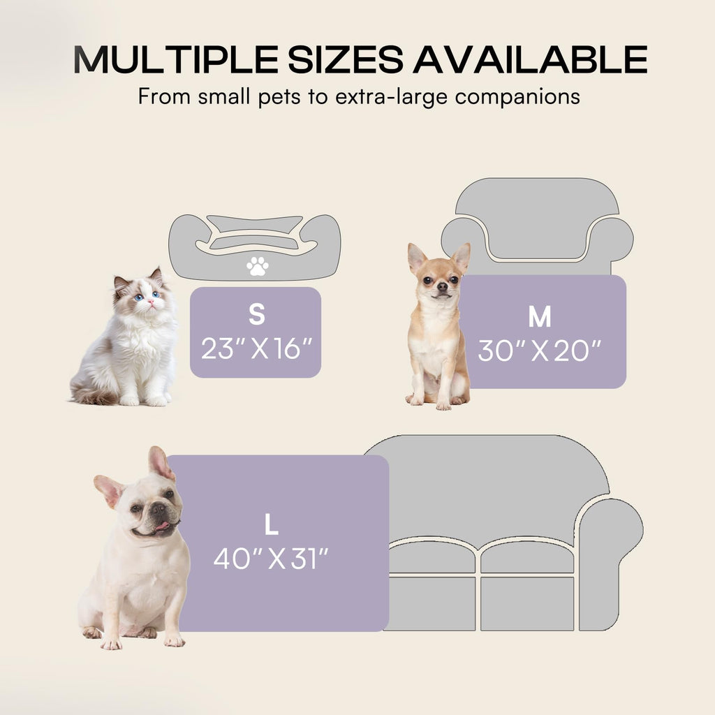 Luciphia 1 Pack 3 Cat Printed Fleece Pet Blankets Washable，Soft Warm Throw Covers for Crate Couch Bed，Cozy Puppy Essentials for Dogs and Cats，Purple/Grey/Khaki, Small (23x16 inch)