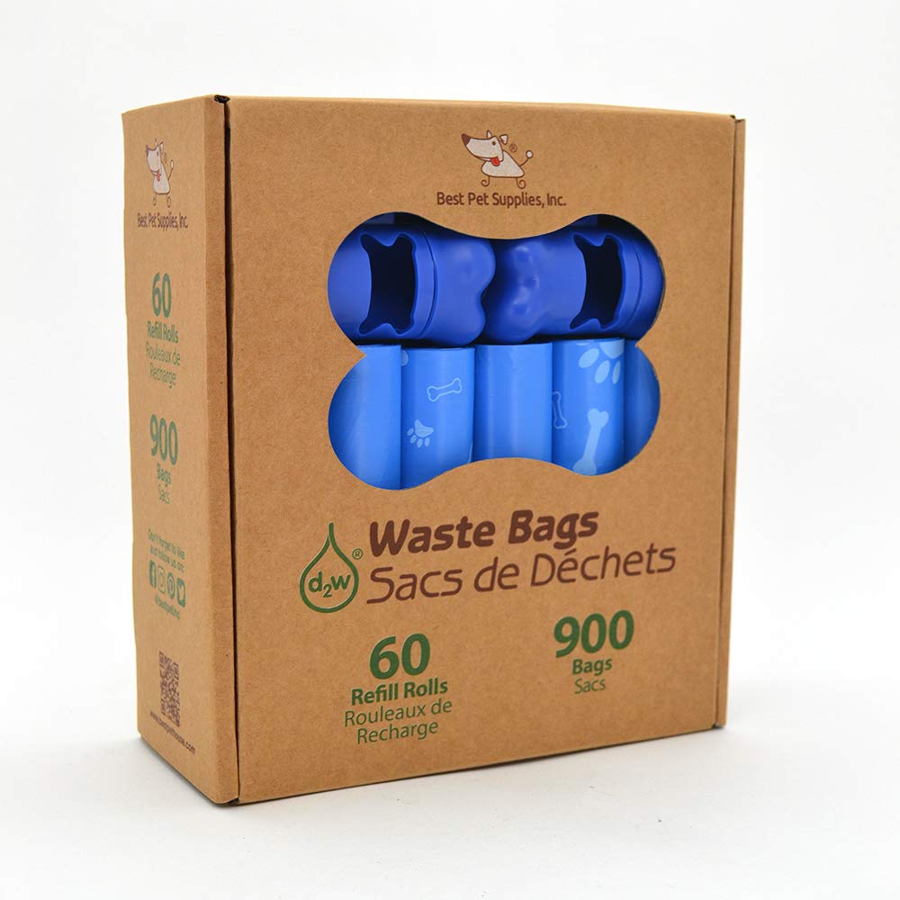 Best Pet Supplies Dog Poop Bags for Waste Refuse Cleanup, Doggy Roll Replacements for Outdoor Puppy Walking and Travel, Leak Proof and Tear Resistant, Thick Plastic - Assorted, 150 Bags