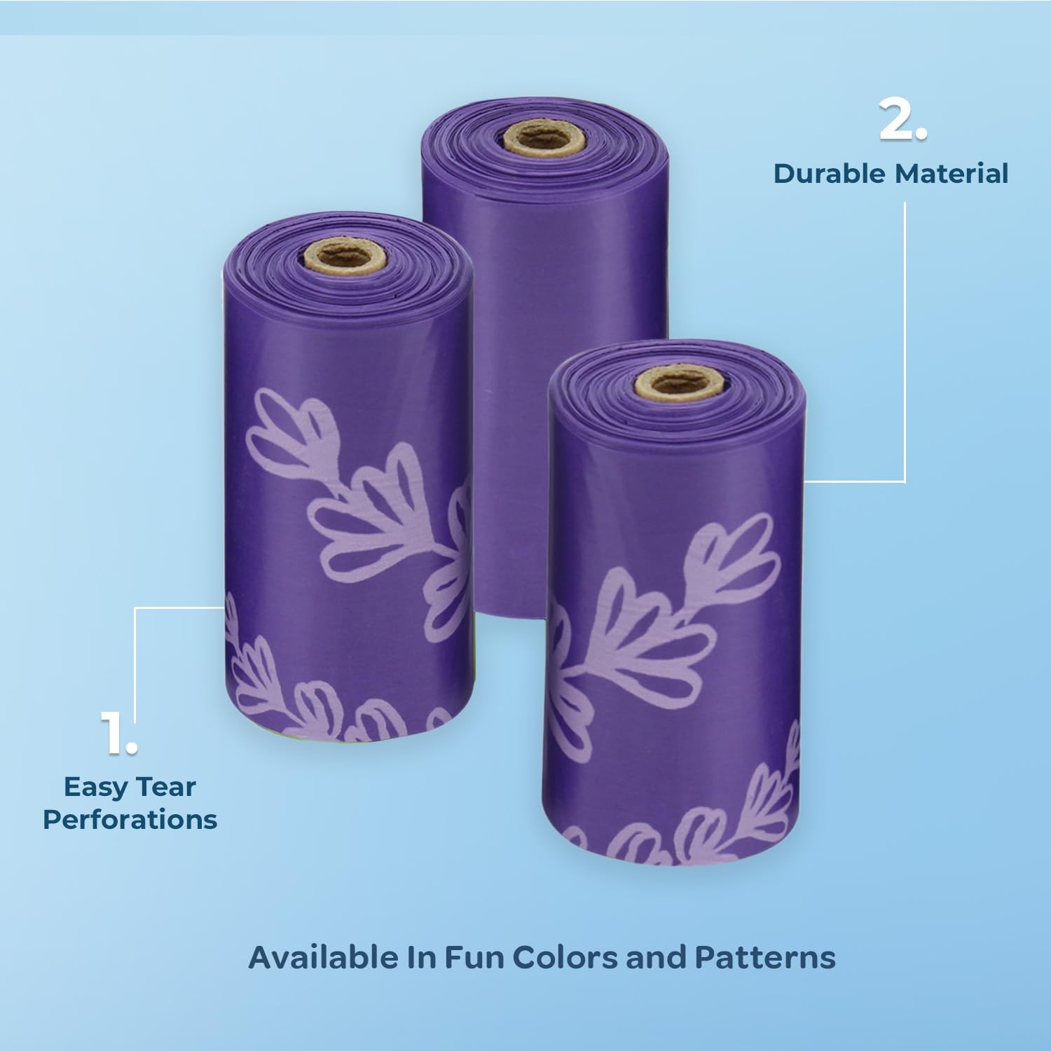 Best Pet Supplies Dog Poop Bags for Waste Refuse Cleanup, Doggy Roll Replacements for Outdoor Puppy Walking and Travel, Leak Proof and Tear Resistant, Thick Plastic - Assorted, 150 Bags