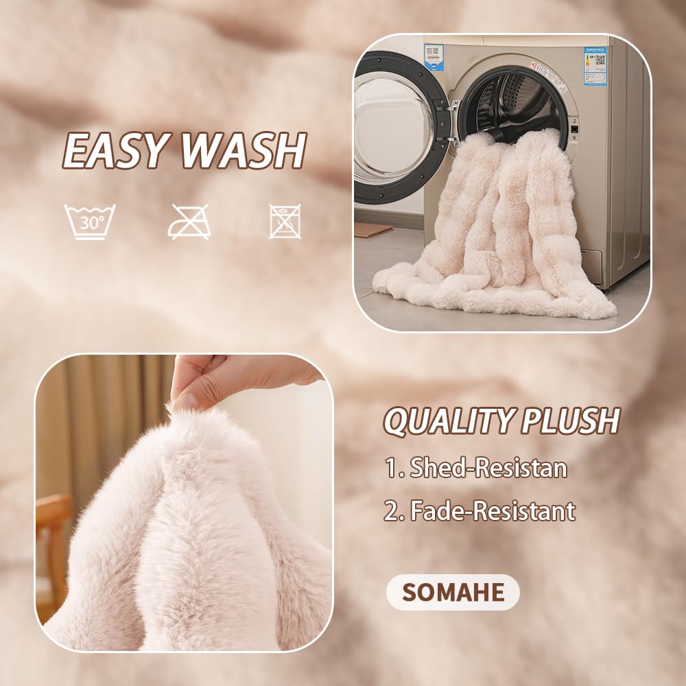 SOMAHE Self-Warming Cat Blanket, Dual-Side Plush Sherpa Throw with Anti-Static, Snuggle Mat for Kittens & Cats, Cozy Bed Topper for Windowsills & Couches, Machine Washable & Dryable, 21x18 Inch Gray