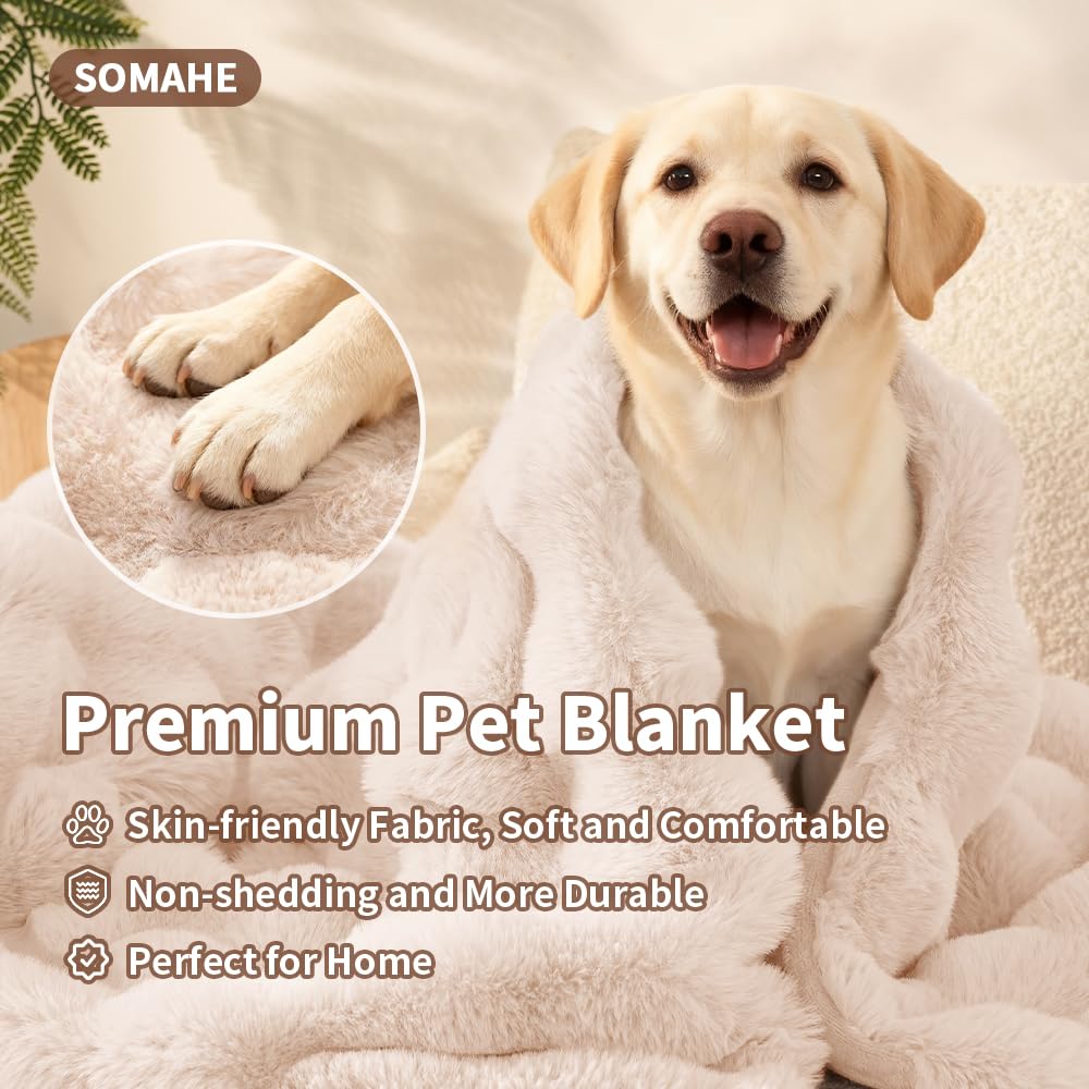SOMAHE Self-Warming Cat Blanket, Dual-Side Plush Sherpa Throw with Anti-Static, Snuggle Mat for Kittens & Cats, Cozy Bed Topper for Windowsills & Couches, Machine Washable & Dryable, 21x18 Inch Gray