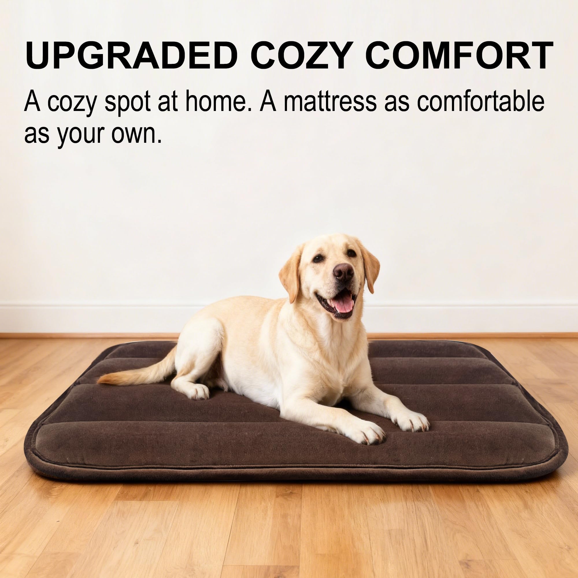 Dog Bed Mat for Crate, Soft Kennel Pad, Durable Comfort Mat for Dogs and Cats, Home and Crate Use (Gray, 18"*14"*1.5")