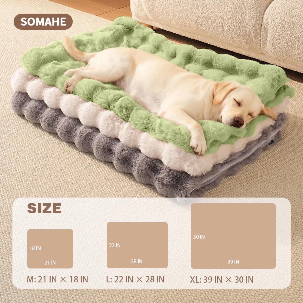 SOMAHE Self-Warming Cat Blanket, Dual-Side Plush Sherpa Throw with Anti-Static, Snuggle Mat for Kittens & Cats, Cozy Bed Topper for Windowsills & Couches, Machine Washable & Dryable, 21x18 Inch Gray