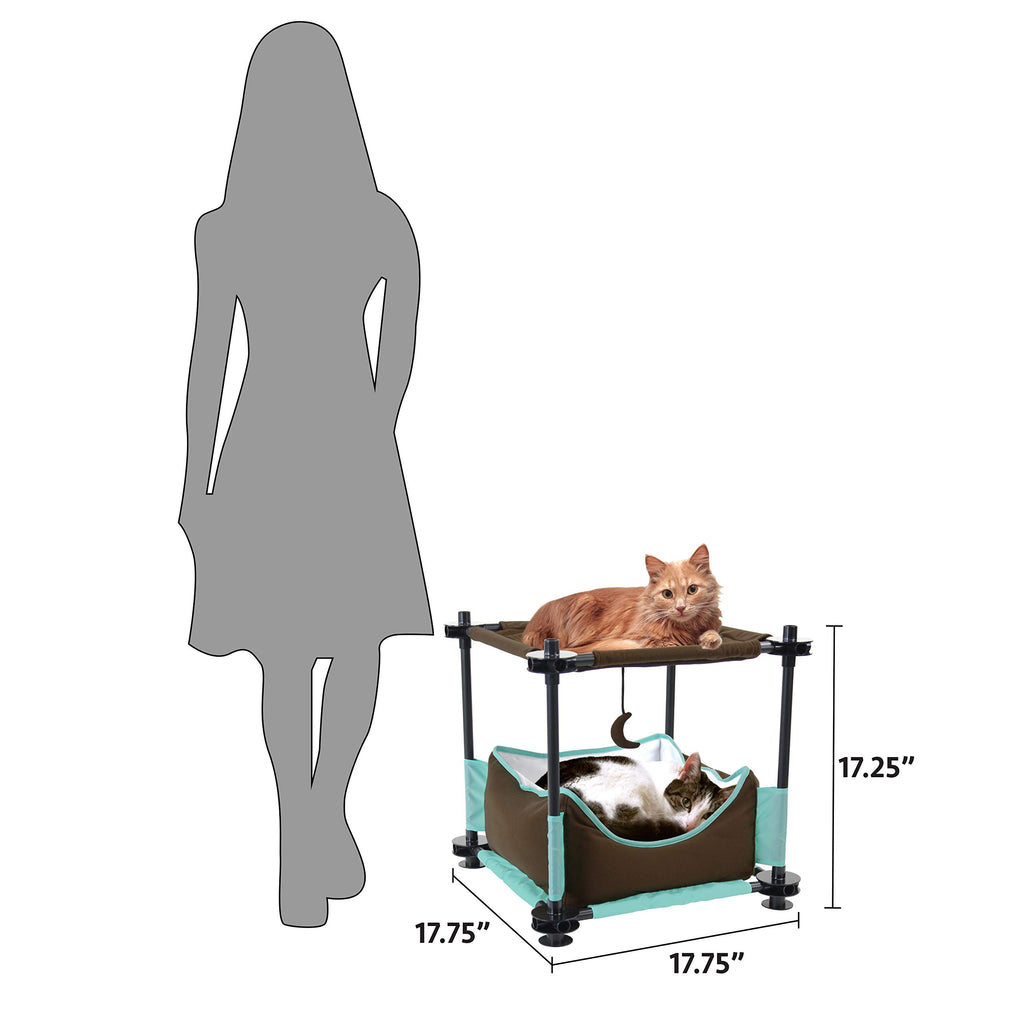 Kitty City Claw Indoor Mega Kit Cat Furniture, Corrugate Cat Scratcher, Cat Bed