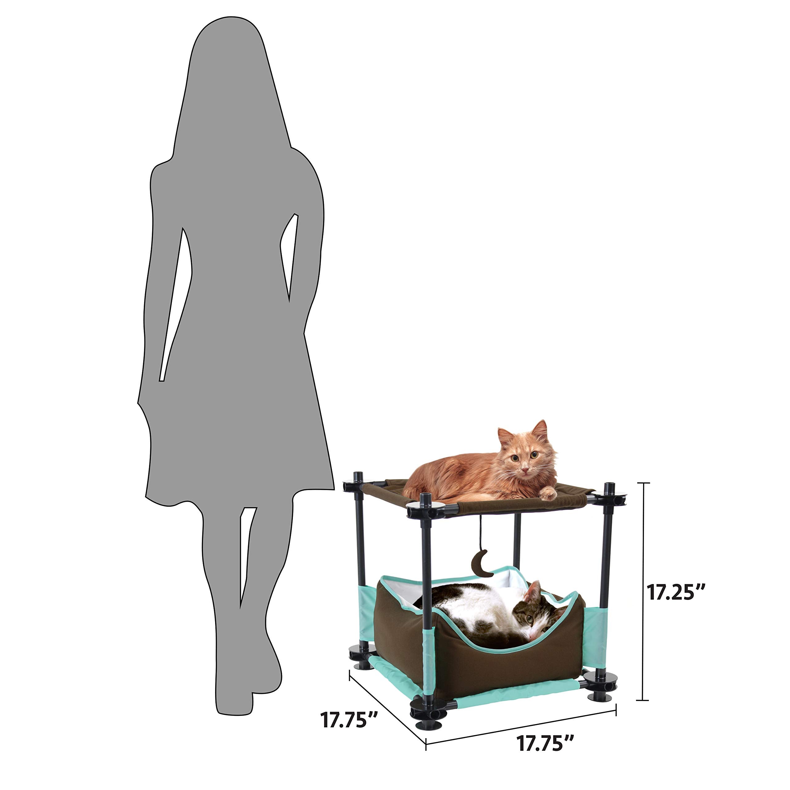 Kitty City Claw Indoor Mega Kit Cat Furniture, Corrugate Cat Scratcher, Cat Bed