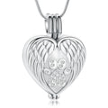 zeqingjw Pet Cremation Jewelry for Ashes Pendant Paw Print Pet Heart Urn Necklace Memorial Keepsake Jewelry for Pet/Dog's/Cat's Ashes