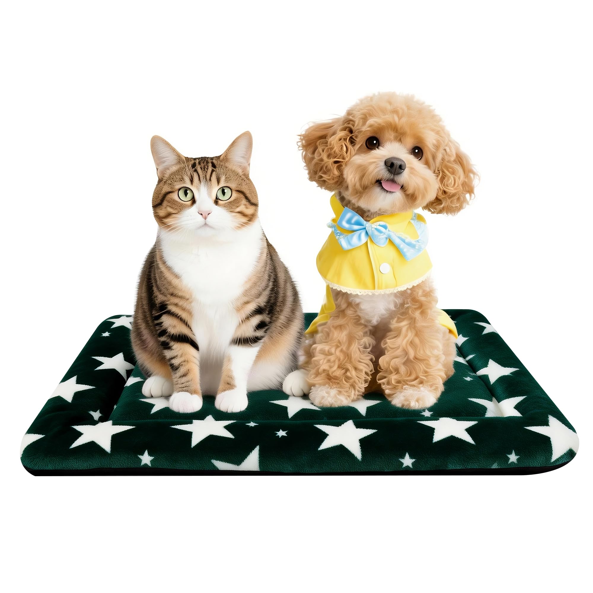 Dog Bed Mat for Crate, Soft Kennel Pad, Durable Comfort Mat for Dogs and Cats, Home and Crate Use (Gray, 18"*14"*1.5")