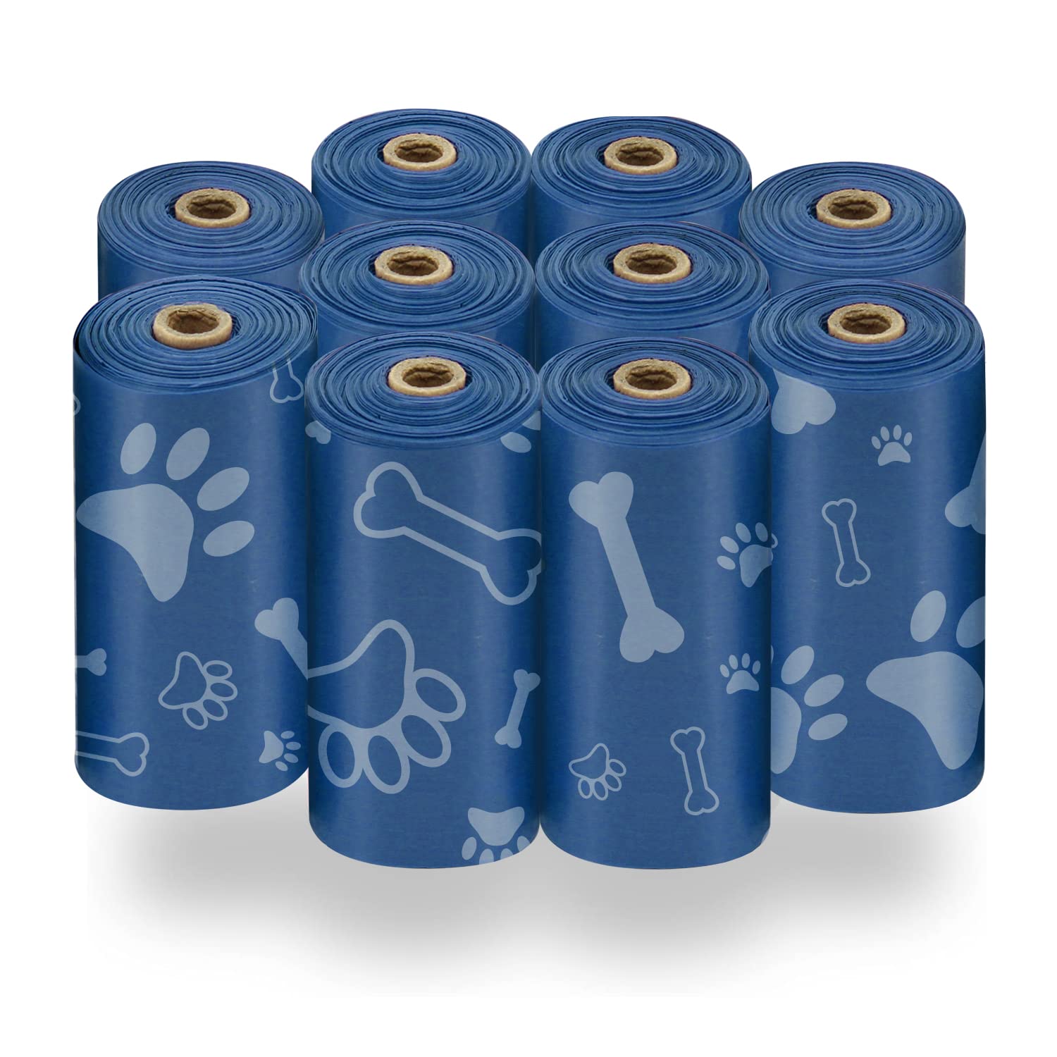 Best Pet Supplies Dog Poop Bags for Waste Refuse Cleanup, Doggy Roll Replacements for Outdoor Puppy Walking and Travel, Leak Proof and Tear Resistant, Thick Plastic - Assorted, 150 Bags