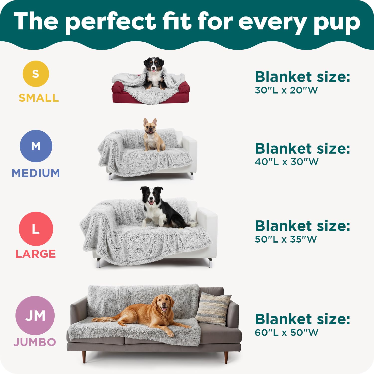 FurHaven Waterproof Throw Blanket for Dogs & Indoor Cats, Reversible Protective Pet Blanket, Extra Large, Long Faux Fur & Velvet, Driftwood