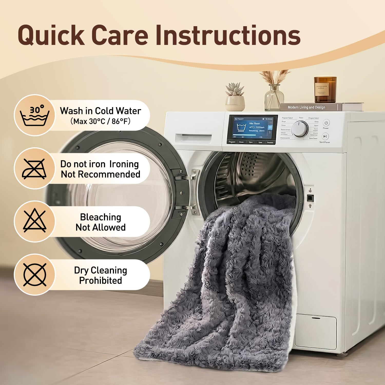 Cat Blanket for Indoor Cats - Ultra Thick 460GSM Faux Rabbit Fur & 260GSM Sherpa, Small Pet Throw for Carrier, Crate & Couch Protection, Soft Thermal Kitten Bedding, 21"x18" Grey