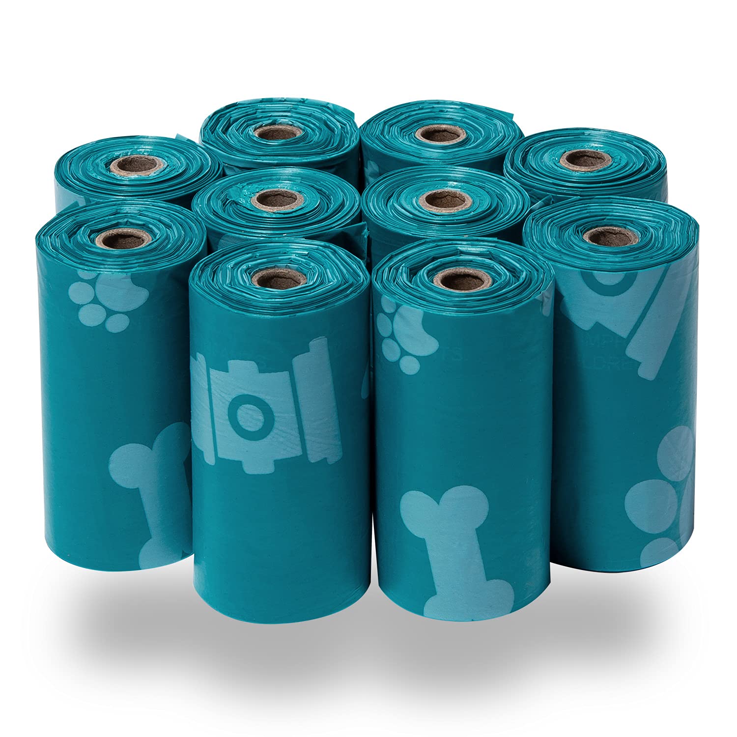 Best Pet Supplies Dog Poop Bags for Waste Refuse Cleanup, Doggy Roll Replacements for Outdoor Puppy Walking and Travel, Leak Proof and Tear Resistant, Thick Plastic - Assorted, 150 Bags