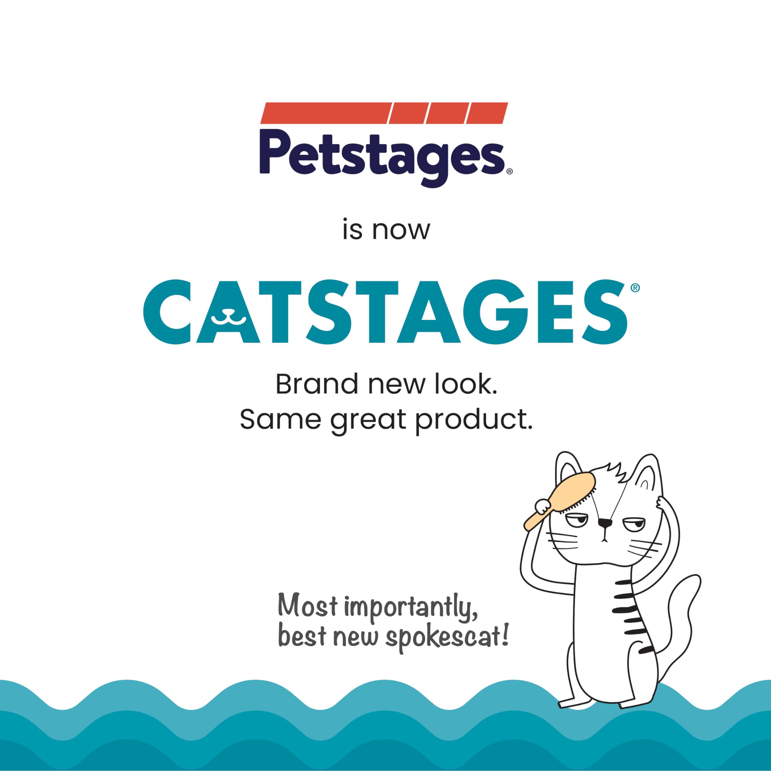 Catstages Purr Pillow Cat Toy – Plush Cat Toy with Touch-Activated Purr for Calming Cats & Kittens