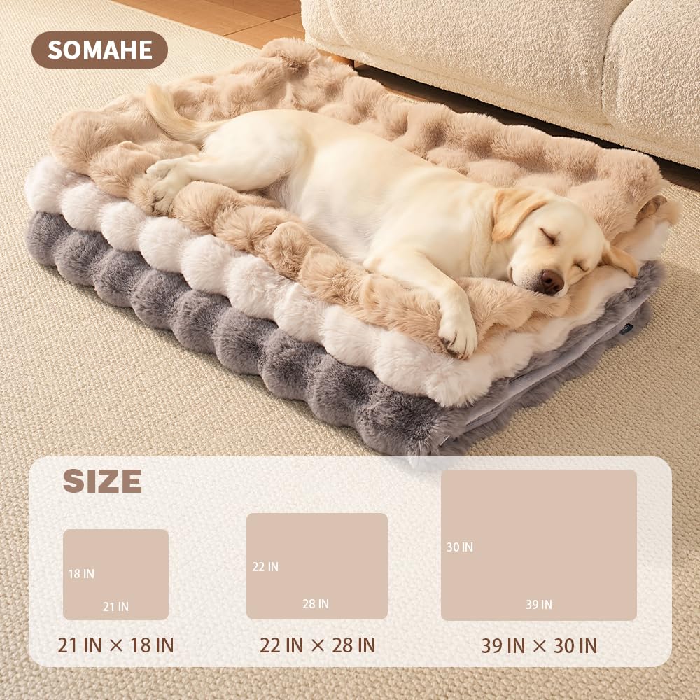SOMAHE Self-Warming Cat Blanket, Dual-Side Plush Sherpa Throw with Anti-Static, Snuggle Mat for Kittens & Cats, Cozy Bed Topper for Windowsills & Couches, Machine Washable & Dryable, 21x18 Inch Gray