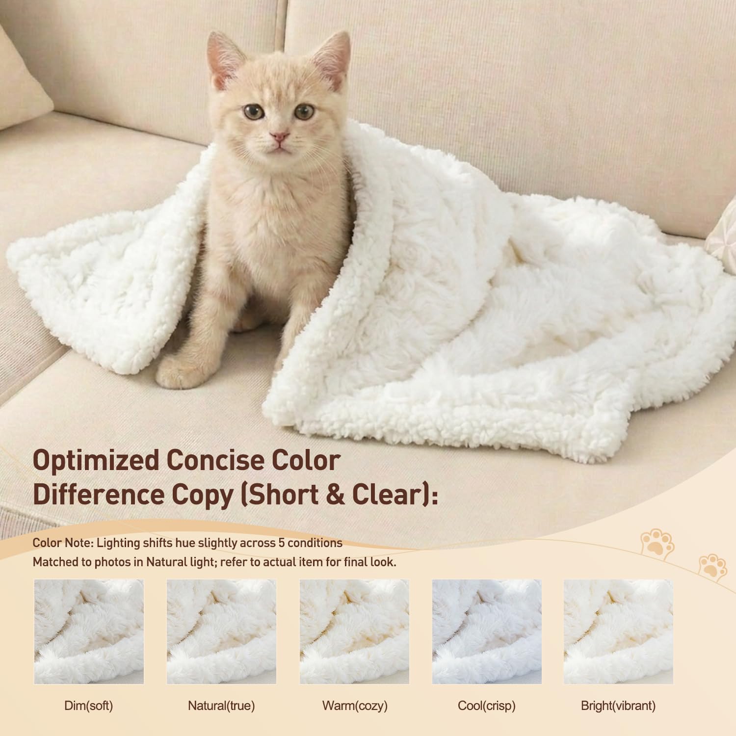 Cat Blanket for Indoor Cats - Ultra Thick 460GSM Faux Rabbit Fur & 260GSM Sherpa, Small Pet Throw for Carrier, Crate & Couch Protection, Soft Thermal Kitten Bedding, 21"x18" Grey