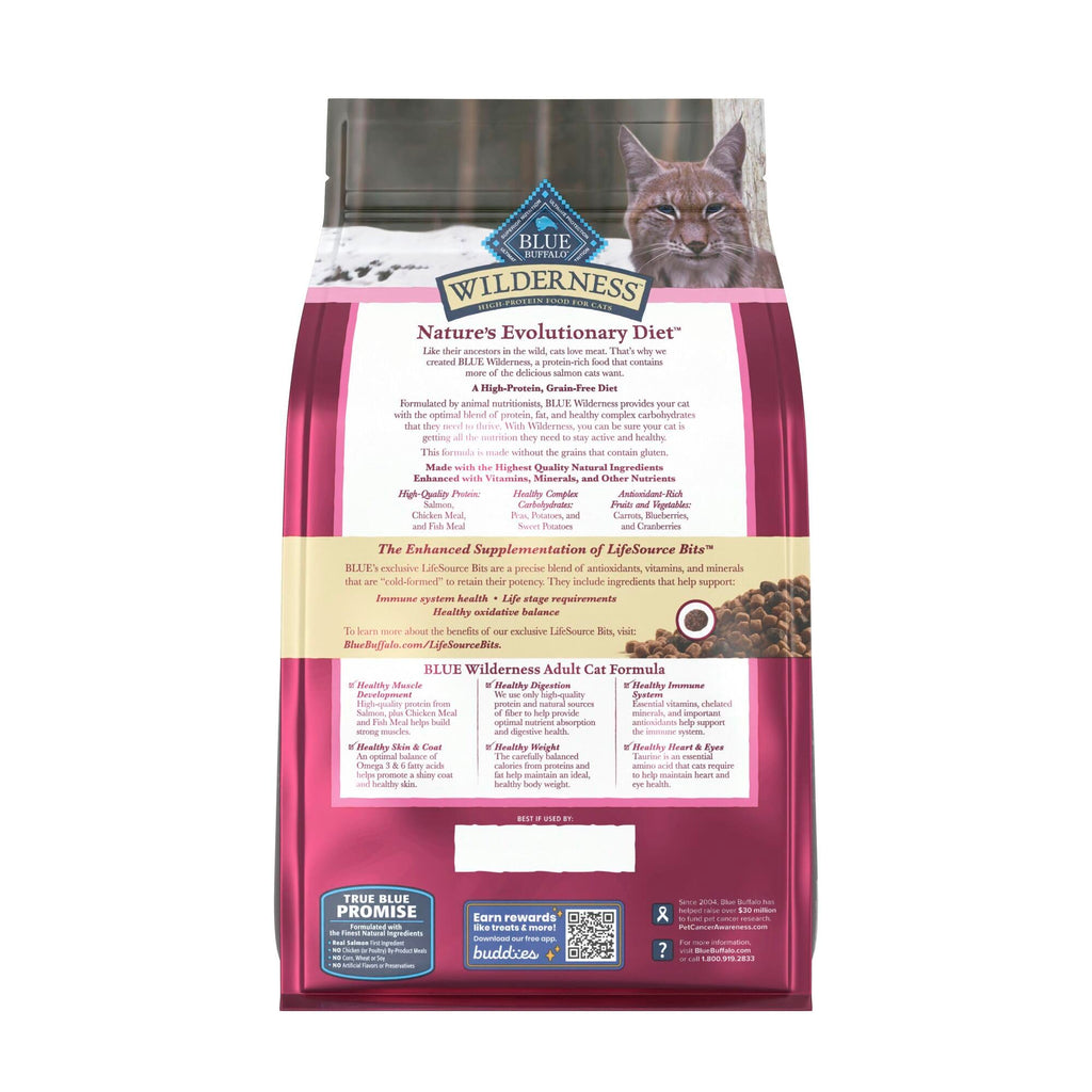 Blue Buffalo Wilderness Nature's Evolutionary Diet High-Protein, Grain-Free Natural Dry Food for Adult Cats, Chicken, 4-lb. Bag