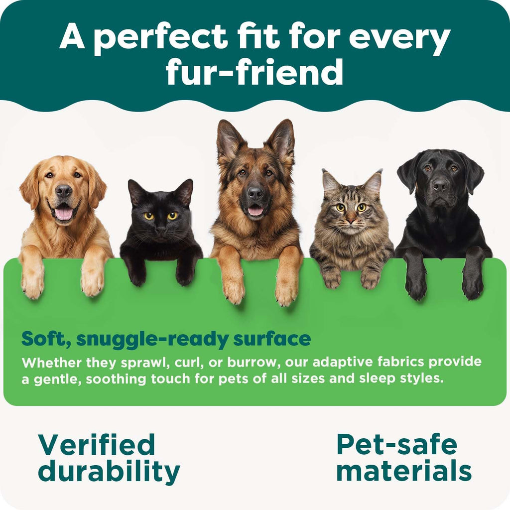 FurHaven Waterproof Throw Blanket for Dogs & Indoor Cats, Reversible Protective Pet Blanket, Extra Large, Long Faux Fur & Velvet, Driftwood