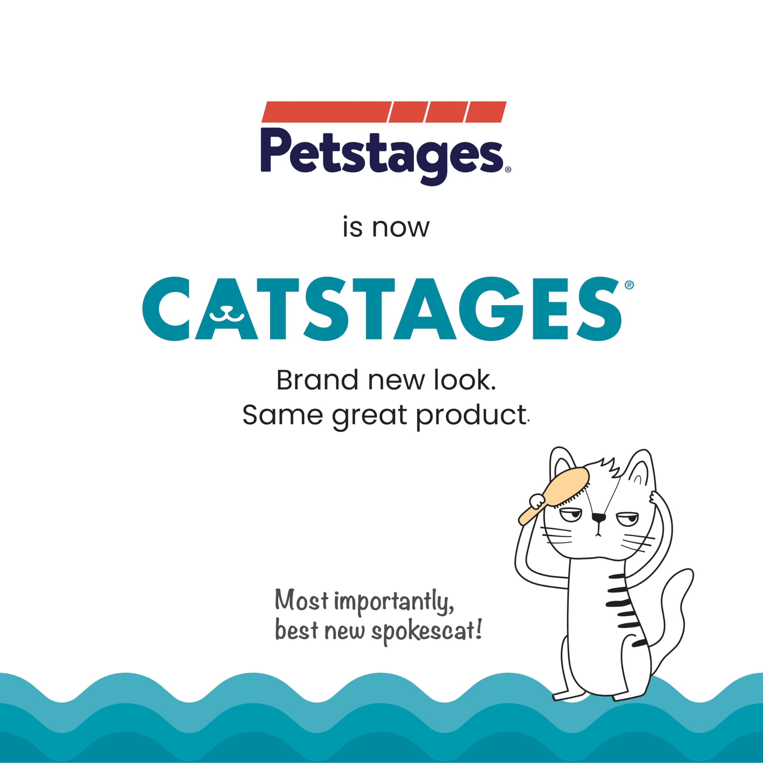Catstages Purr Pillow Cat Toy – Plush Cat Toy with Touch-Activated Purr for Calming Cats & Kittens