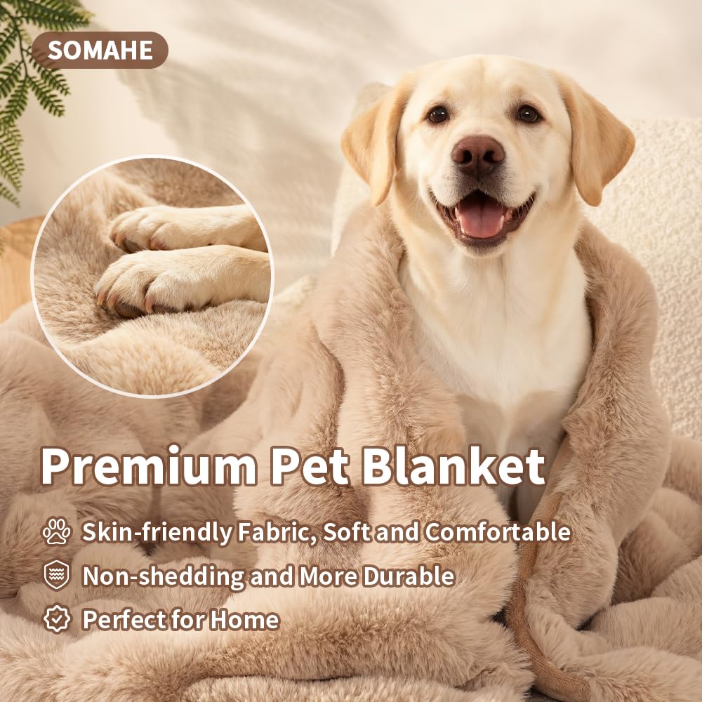 SOMAHE Self-Warming Cat Blanket, Dual-Side Plush Sherpa Throw with Anti-Static, Snuggle Mat for Kittens & Cats, Cozy Bed Topper for Windowsills & Couches, Machine Washable & Dryable, 21x18 Inch Gray