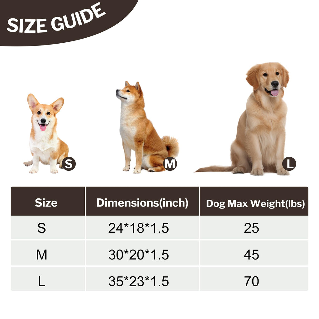 Dog Bed Mat for Crate, Soft Kennel Pad, Durable Comfort Mat for Dogs and Cats, Home and Crate Use (Gray, 18"*14"*1.5")