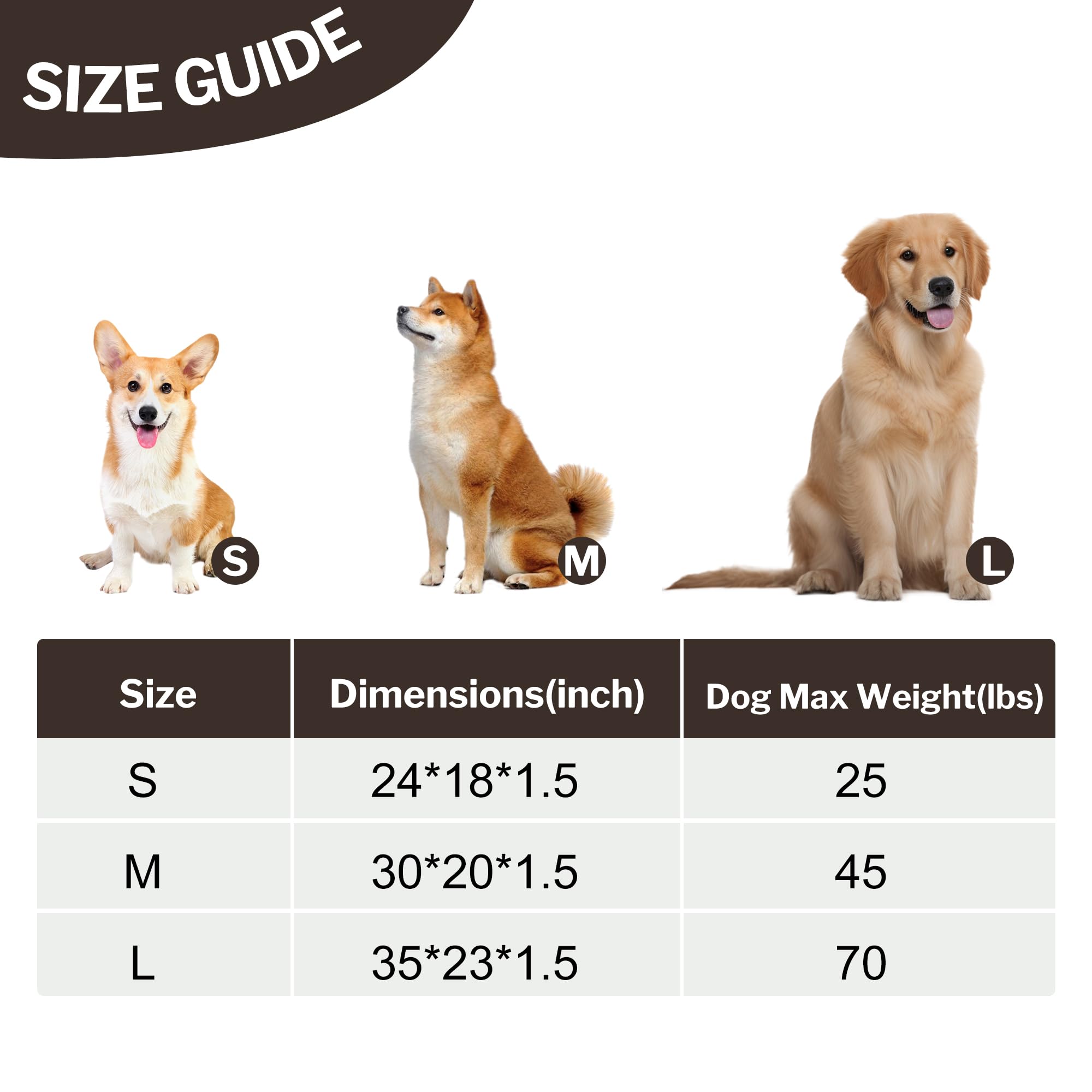 Dog Bed Mat for Crate, Soft Kennel Pad, Durable Comfort Mat for Dogs and Cats, Home and Crate Use (Gray, 18"*14"*1.5")
