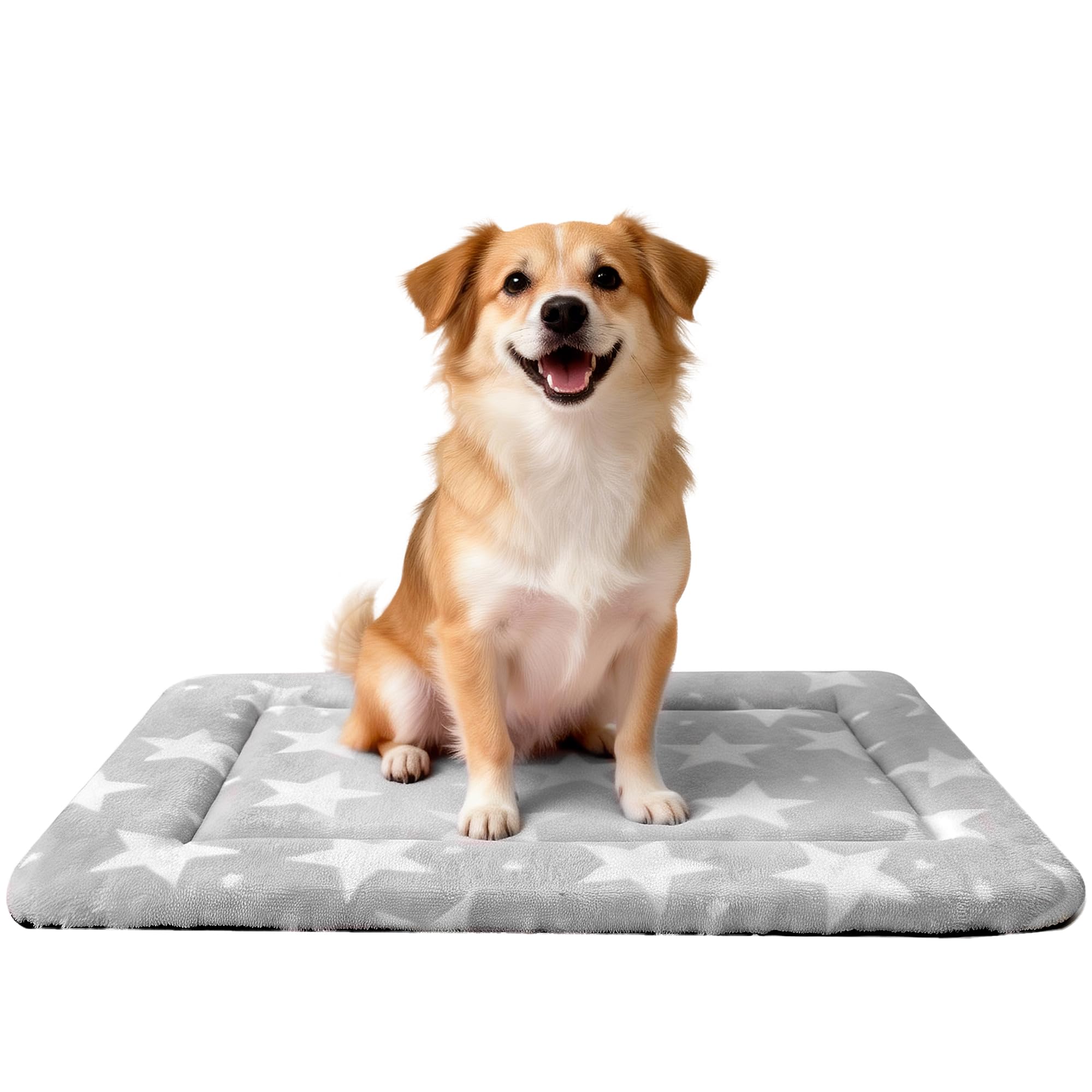 Dog Bed Mat for Crate, Soft Kennel Pad, Durable Comfort Mat for Dogs and Cats, Home and Crate Use (Gray, 18"*14"*1.5")