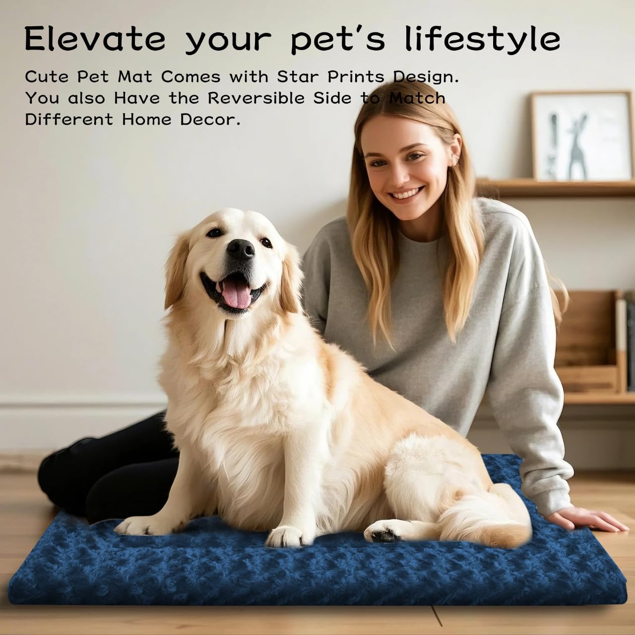 Dog Bed Mat for Crate, Soft Kennel Pad, Durable Comfort Mat for Dogs and Cats, Home and Crate Use (Gray, 18"*14"*1.5")