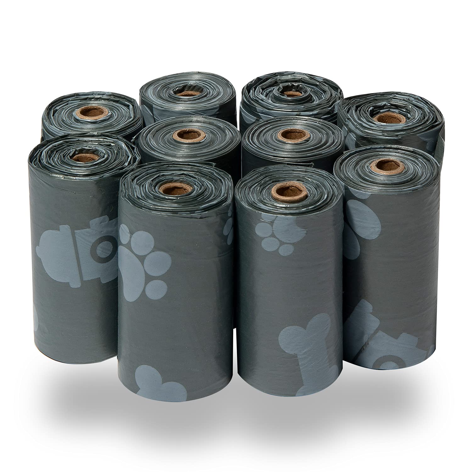 Best Pet Supplies Dog Poop Bags for Waste Refuse Cleanup, Doggy Roll Replacements for Outdoor Puppy Walking and Travel, Leak Proof and Tear Resistant, Thick Plastic - Assorted, 150 Bags