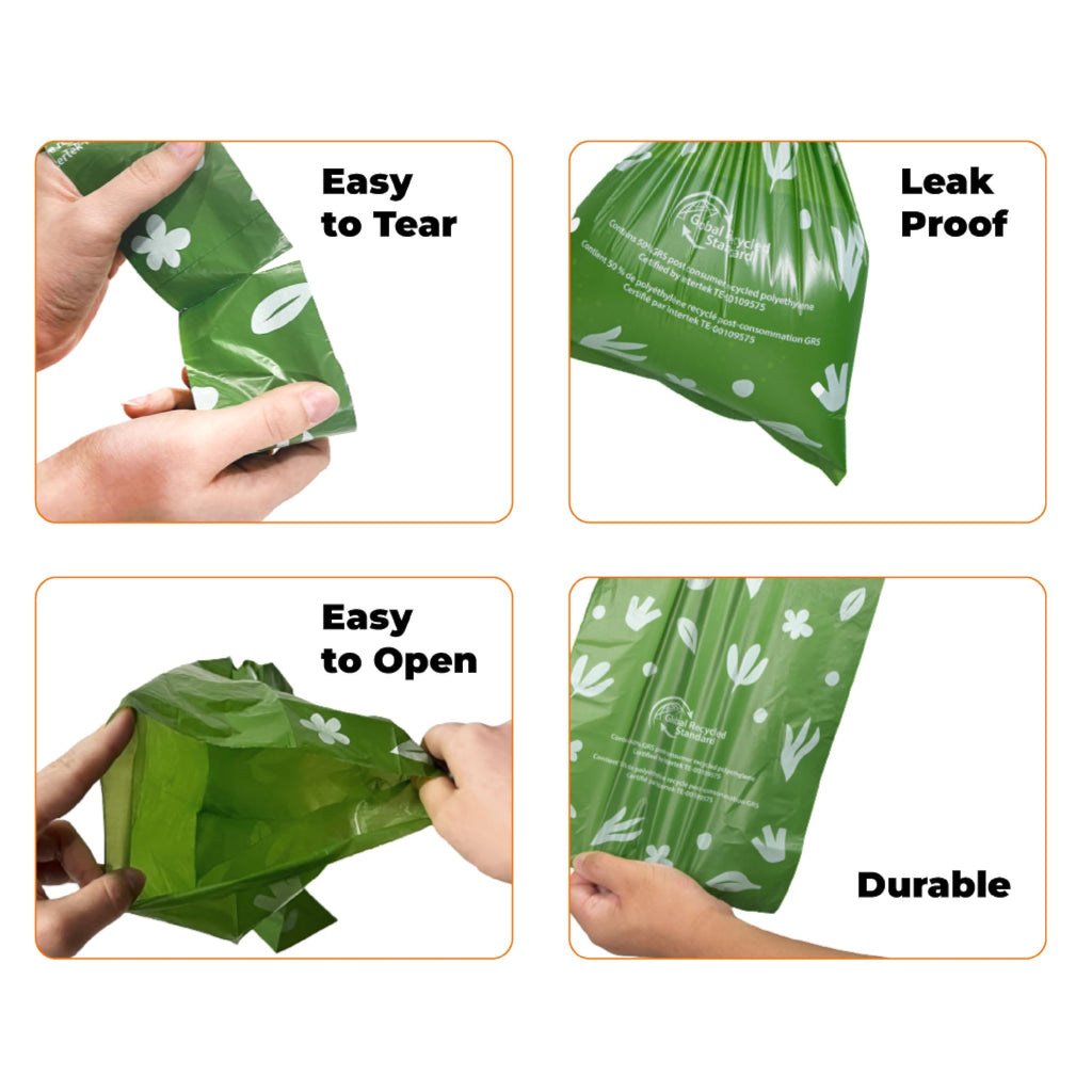 Best Pet Supplies Dog Poop Bags for Waste Refuse Cleanup, Doggy Roll Replacements for Outdoor Puppy Walking and Travel, Leak Proof and Tear Resistant, Thick Plastic - Assorted, 150 Bags