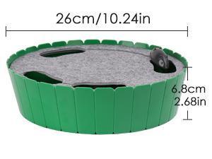 Pawaboo Interactive Whack-A-Mole Cat Toy with Running Mouse - Engaging Hide & Seek Fun for Your Feline Friend