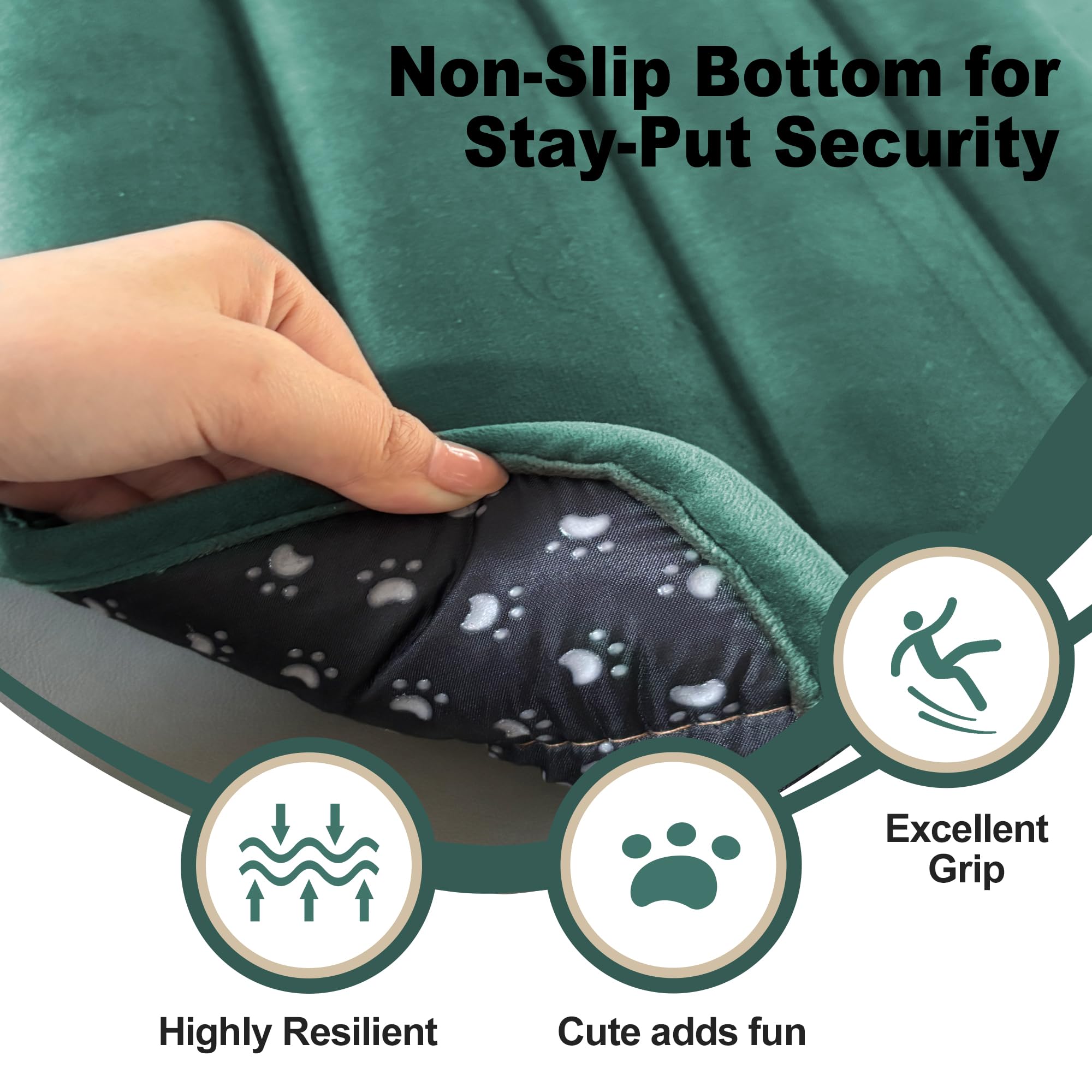 Dog Bed Mat for Crate, Soft Kennel Pad, Durable Comfort Mat for Dogs and Cats, Home and Crate Use (Gray, 18"*14"*1.5")