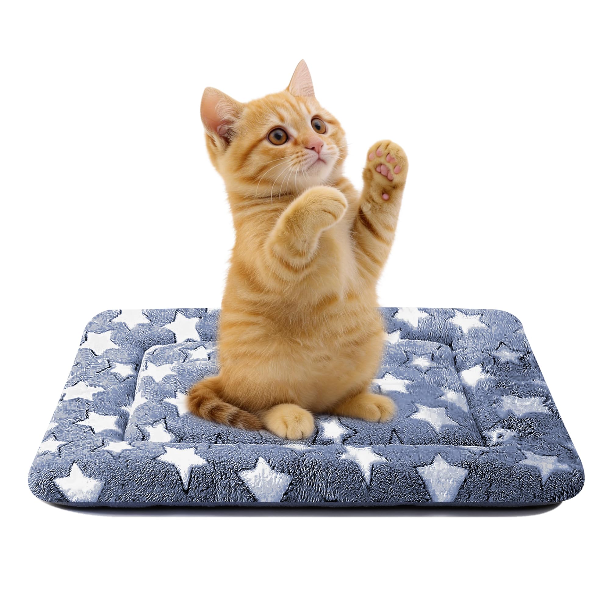 Dog Bed Mat for Crate, Soft Kennel Pad, Durable Comfort Mat for Dogs and Cats, Home and Crate Use (Gray, 18"*14"*1.5")