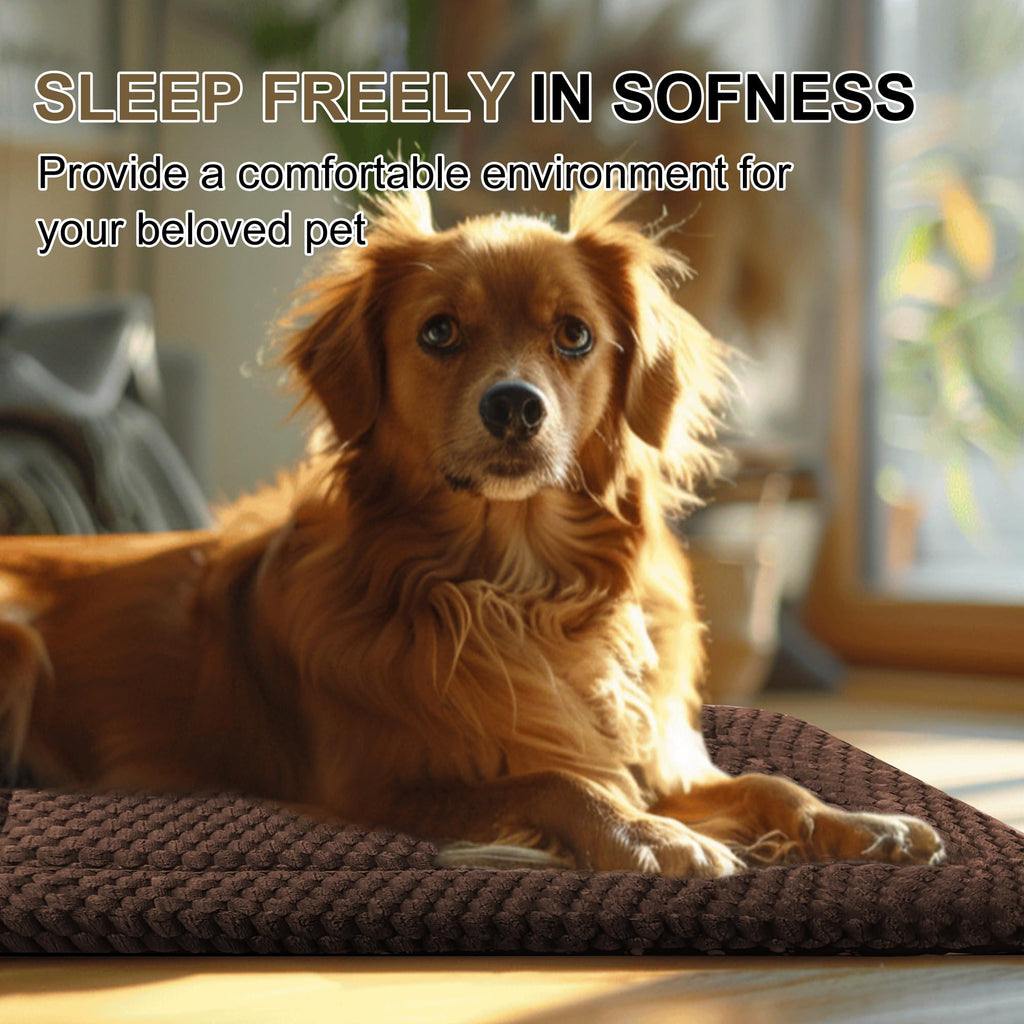 Dog Bed Mat for Crate, Soft Kennel Pad, Durable Comfort Mat for Dogs and Cats, Home and Crate Use (Gray, 18"*14"*1.5")