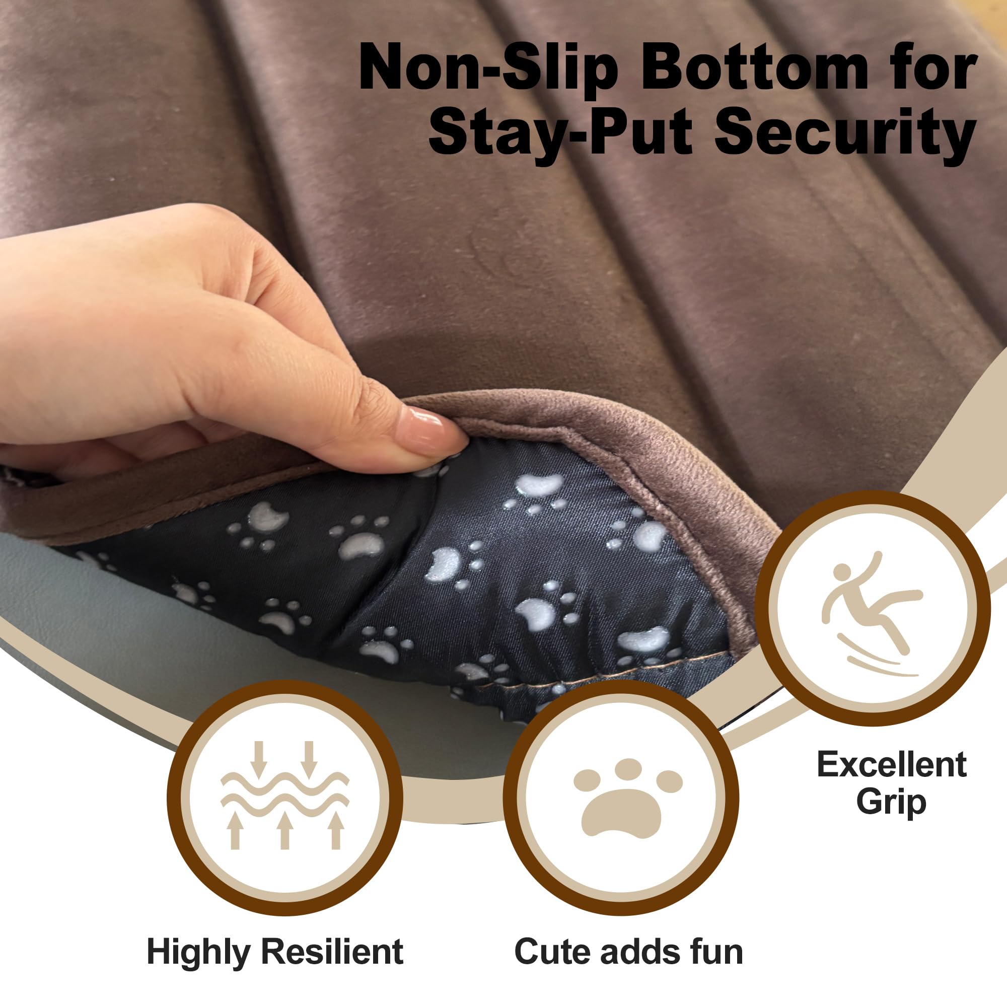 Dog Bed Mat for Crate, Soft Kennel Pad, Durable Comfort Mat for Dogs and Cats, Home and Crate Use (Gray, 18"*14"*1.5")
