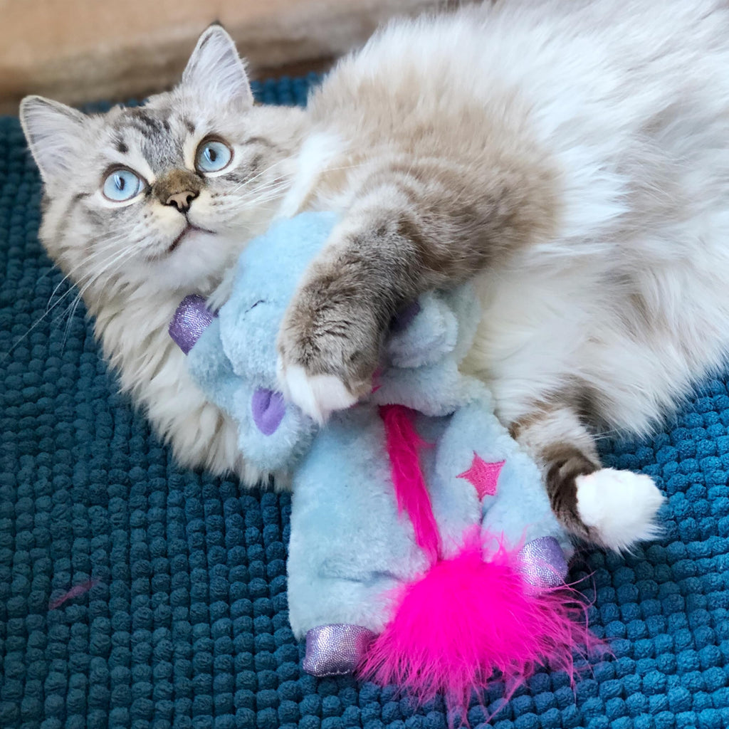 Catstages Purr Pillow Cat Toy – Plush Cat Toy with Touch-Activated Purr for Calming Cats & Kittens