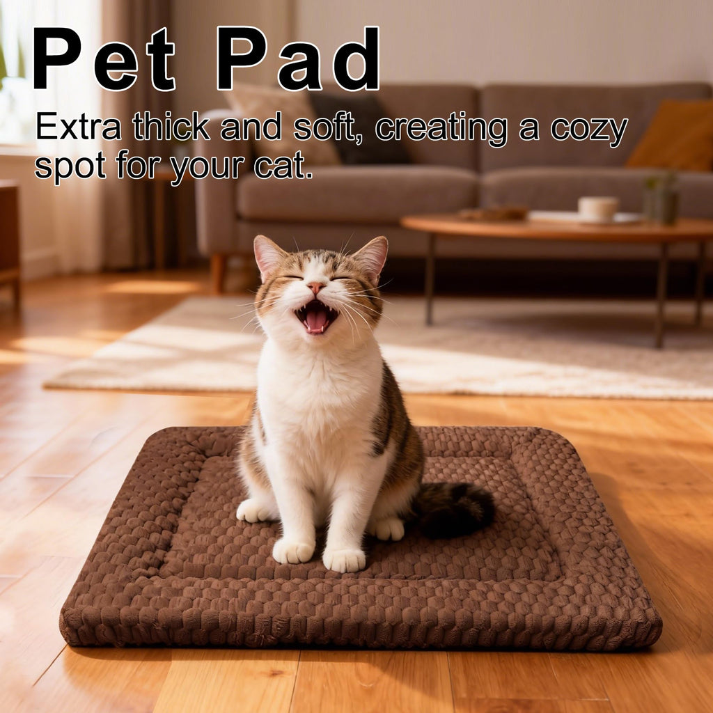 Dog Bed Mat for Crate, Soft Kennel Pad, Durable Comfort Mat for Dogs and Cats, Home and Crate Use (Gray, 18"*14"*1.5")