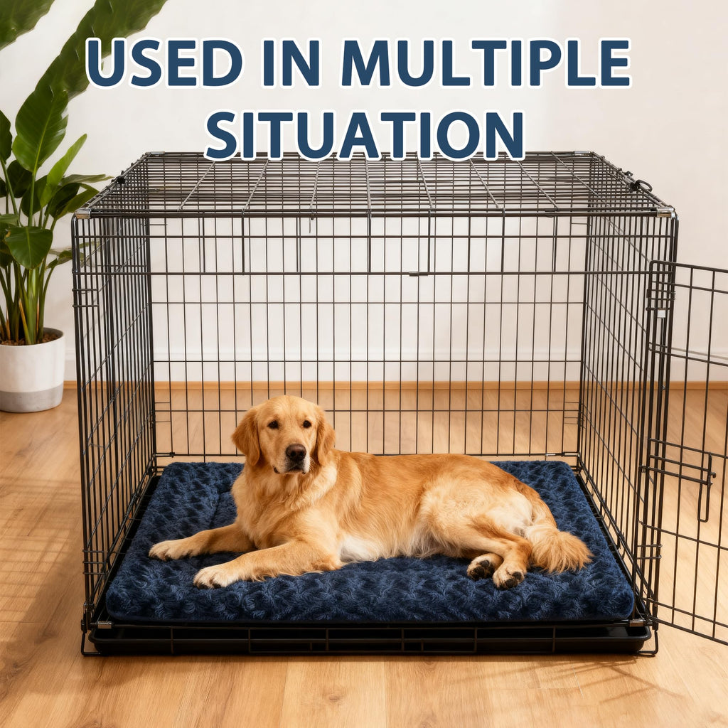 Dog Bed Mat for Crate, Soft Kennel Pad, Durable Comfort Mat for Dogs and Cats, Home and Crate Use (Gray, 18"*14"*1.5")