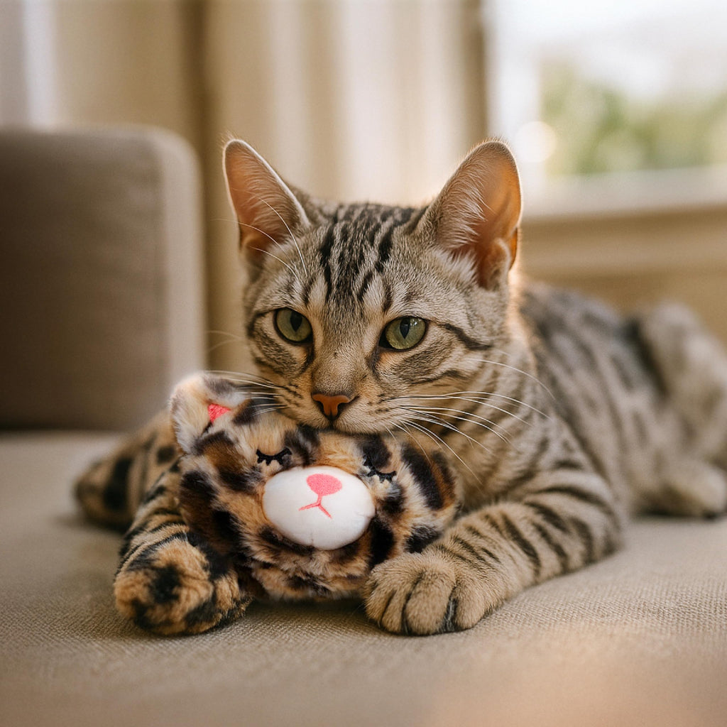 Catstages Purr Pillow Cat Toy – Plush Cat Toy with Touch-Activated Purr for Calming Cats & Kittens