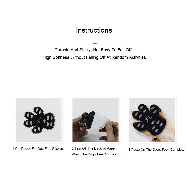 Ultimate Black Paw Protectors for Dogs - Anti-Slip, Self-Adhesive, and Durable Dog Booties for All Sizes