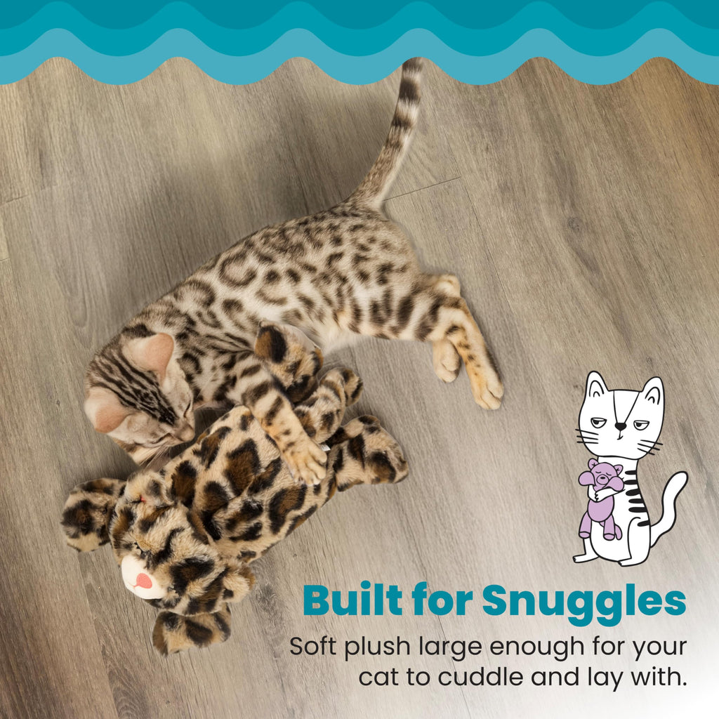 Catstages Purr Pillow Cat Toy – Plush Cat Toy with Touch-Activated Purr for Calming Cats & Kittens