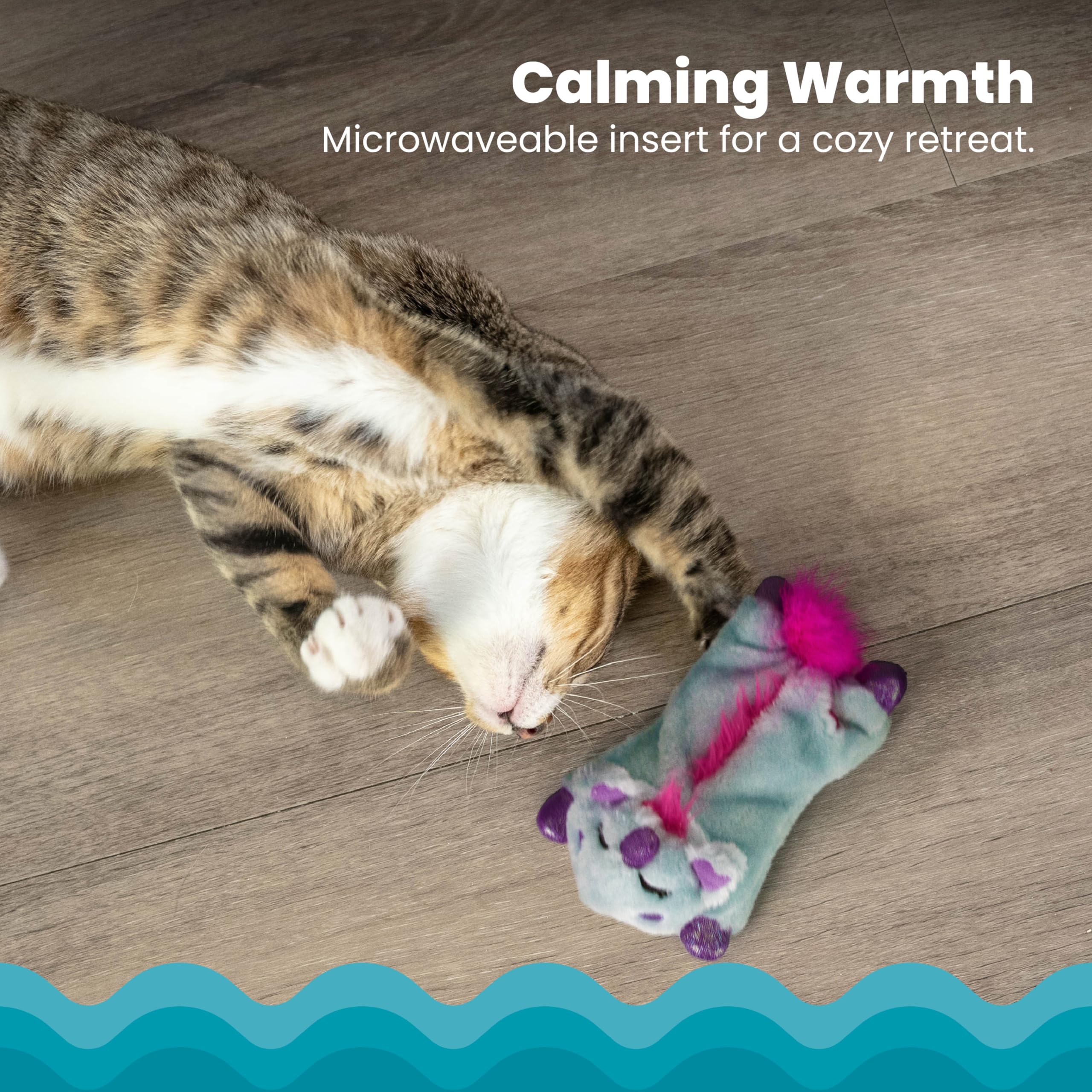 Catstages Purr Pillow Cat Toy – Plush Cat Toy with Touch-Activated Purr for Calming Cats & Kittens