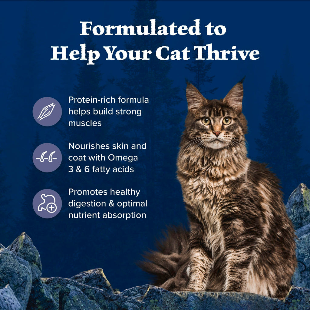 Blue Buffalo Wilderness Nature's Evolutionary Diet High-Protein, Grain-Free Natural Dry Food for Adult Cats, Chicken, 4-lb. Bag