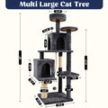 Elevate Your Cat's Playtime with the Wecharmer Cozy Cat Tree Tower – Plush Cat Condo with Hanging Balls and Stain-Resistant Wood Design!