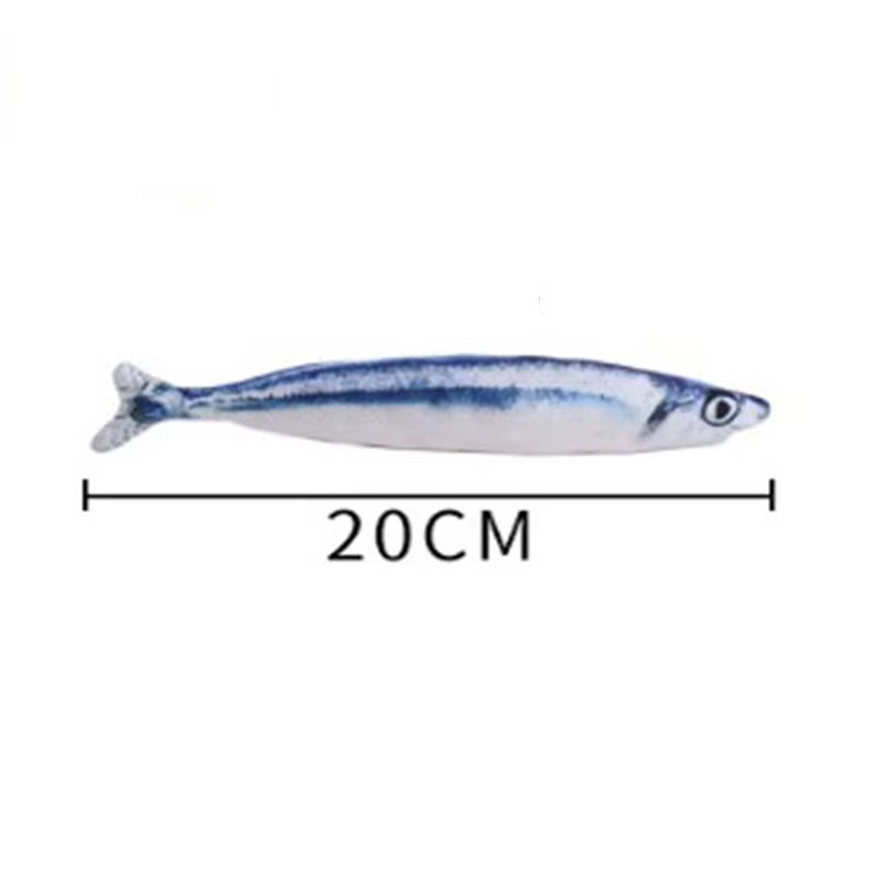New Simulation Fish Cat Toys Soft Plush Catnip Toy Interactive Cat Toys Gifts Funny 3D Fish Shape Doll Pet Supplies