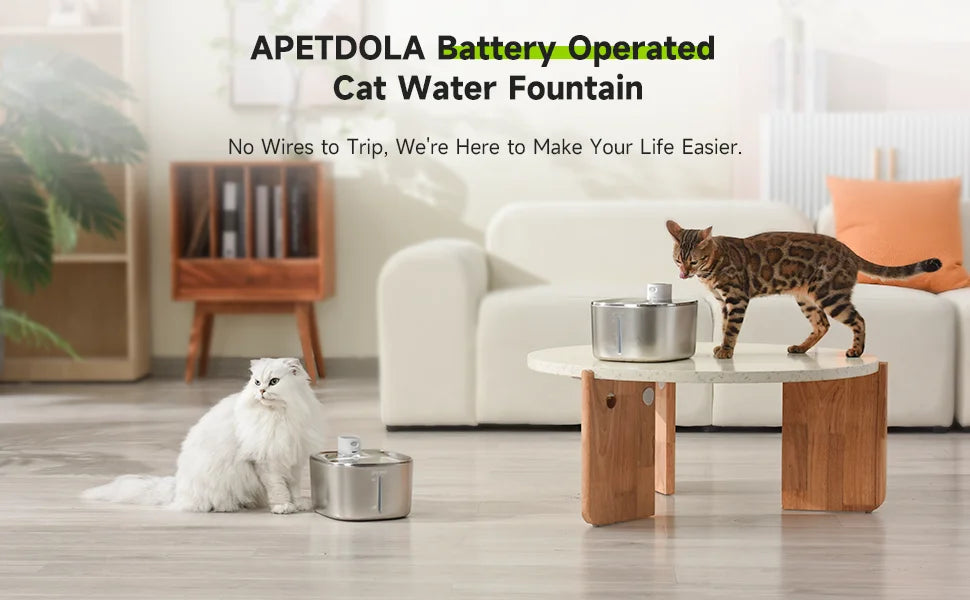 4L Wireless Cat Water Fountain Auto Sensor Drinking Fountain for Cats Dog Drinker Pet Water Dispenser Accessories