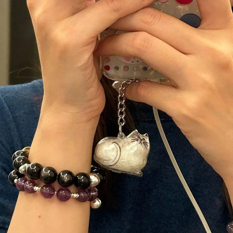 Transparent Cat Hair Keepsake Keychain - Cherished Memorial Pendant for Cat Lovers, Perfect Gift for Ginger Cat Enthusiasts!